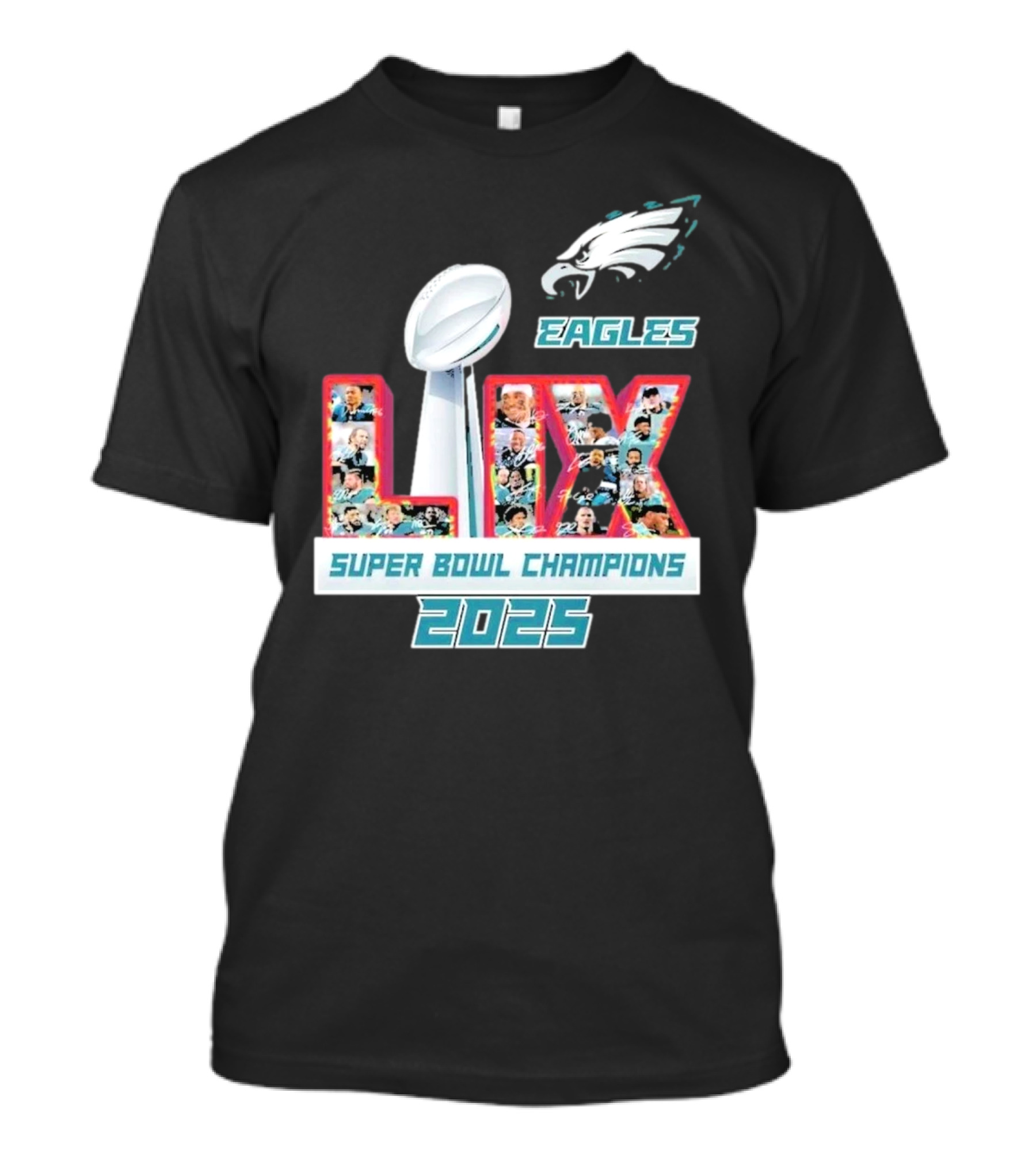 Philadelphia Eagles LIX Super Bowl Champions 2025 Edition T-Shirt