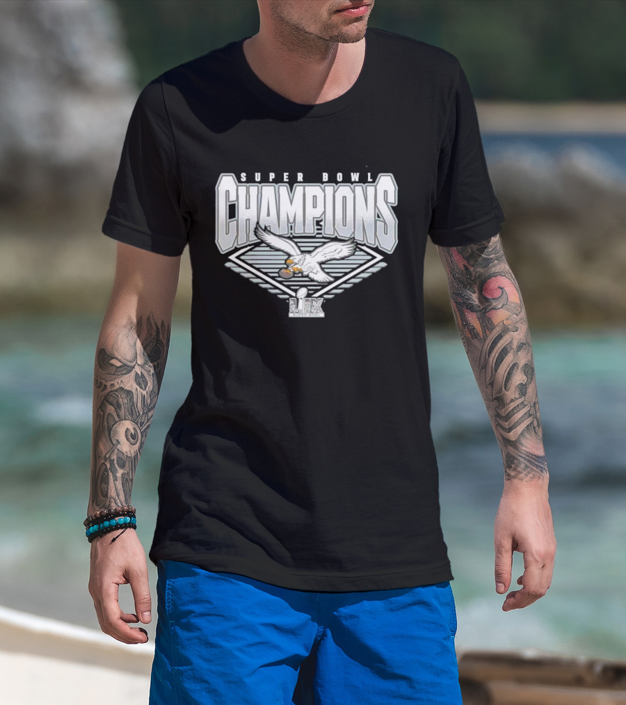 Philadelphia Eagles Super Bowl Champions LIX Around The Horn T-Shirt