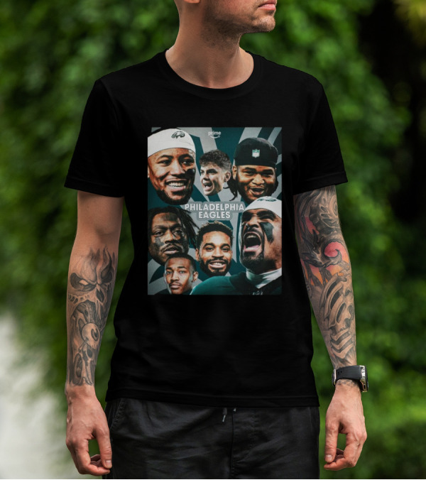 Philadelphia Eagles Fly Eagles Fly Super Bowl LIX Reign Supreme Sunday Faces T-Shirt