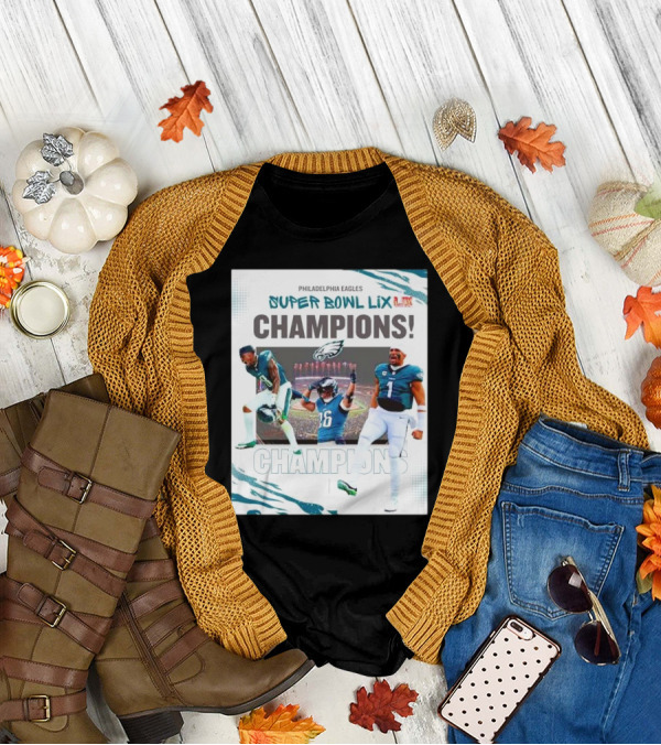 Philadelphia Eagles Super Bowl LIX Champions Celebration T-Shirt