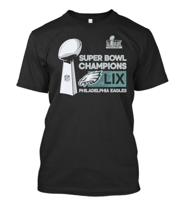 Philadelphia Eagles Super Bowl LIX Champions Trophy Collection T-Shirt