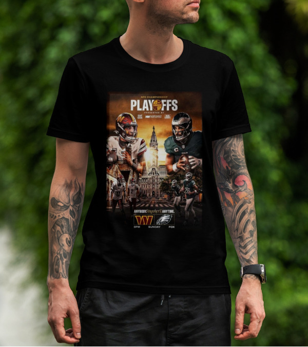 NFC Championship Playoffs Philadelphia Eagles Vs Washington Commanders Sunday 3PM Fox T-Shirt
