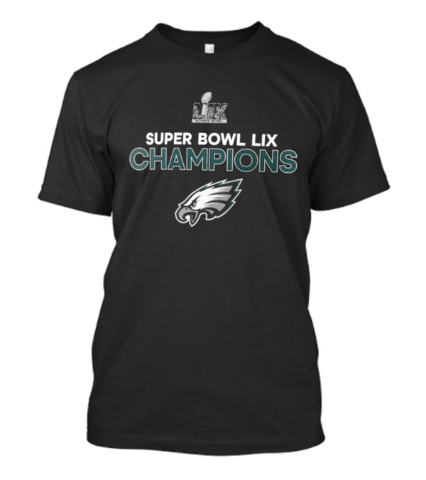 Philadelphia Eagles Super Bowl LIX Champions Victory Emblem T-Shirt
