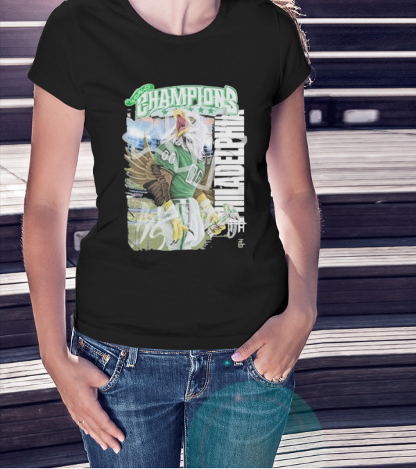 Philadelphia Eagles World Champions LIX Victory Eagles Fan Apparel T-Shirt