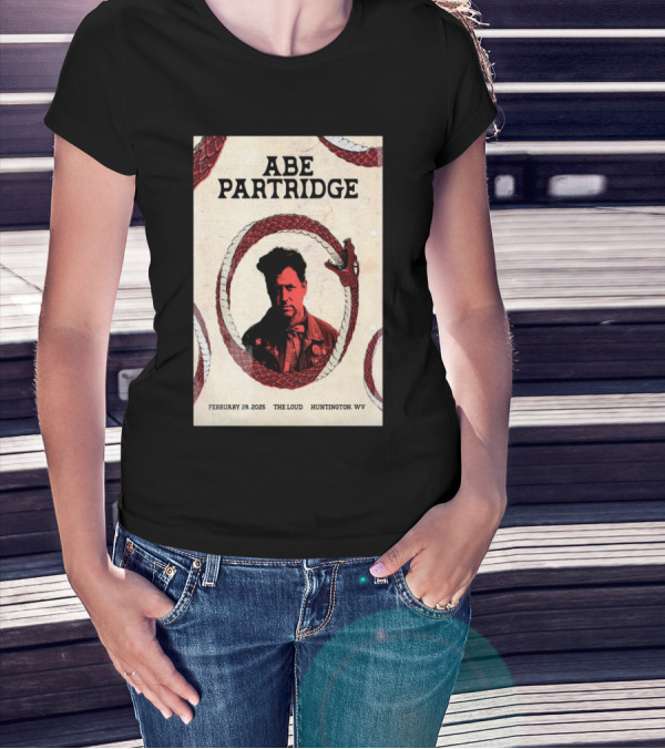 Abe Partridge February 28 2025 The Loud Huntington WV Serpent Design T-Shirt