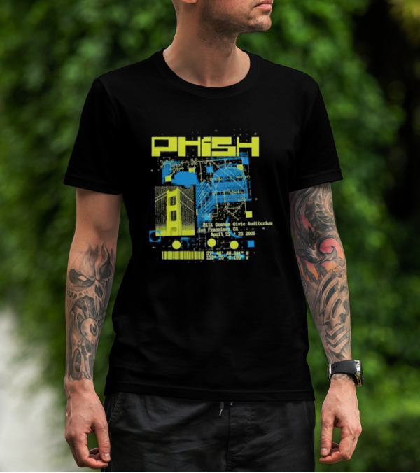 Phish San Francisco California April 22nd And 23rd 2025 T-Shirt