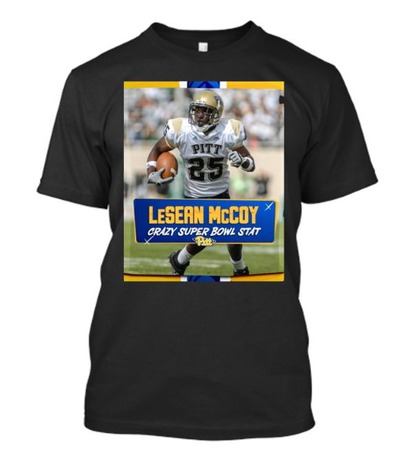 Pitt Panthers LeSean McCoy Crazy Super Bowl Stat Chiefs Vs Birds Shady T-Shirt