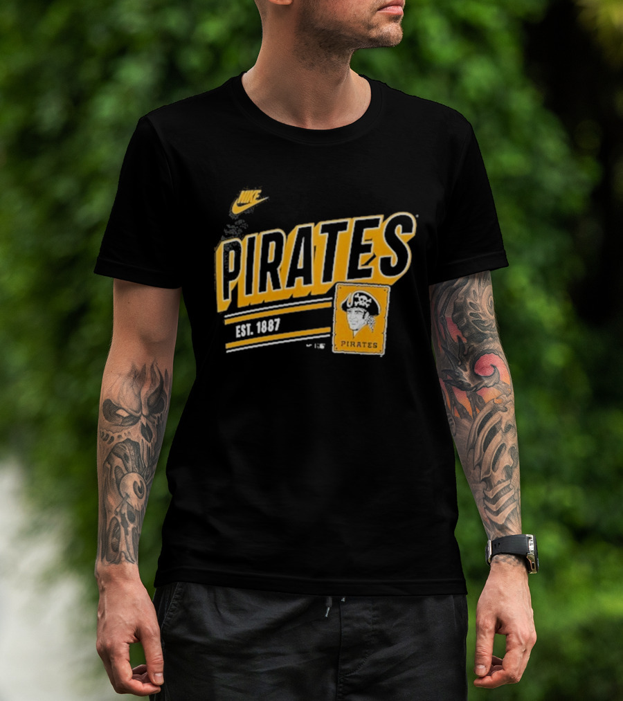 Nike Pittsburgh Pirates Est. 1887 Cooperstown Collection Retro T-Shirt