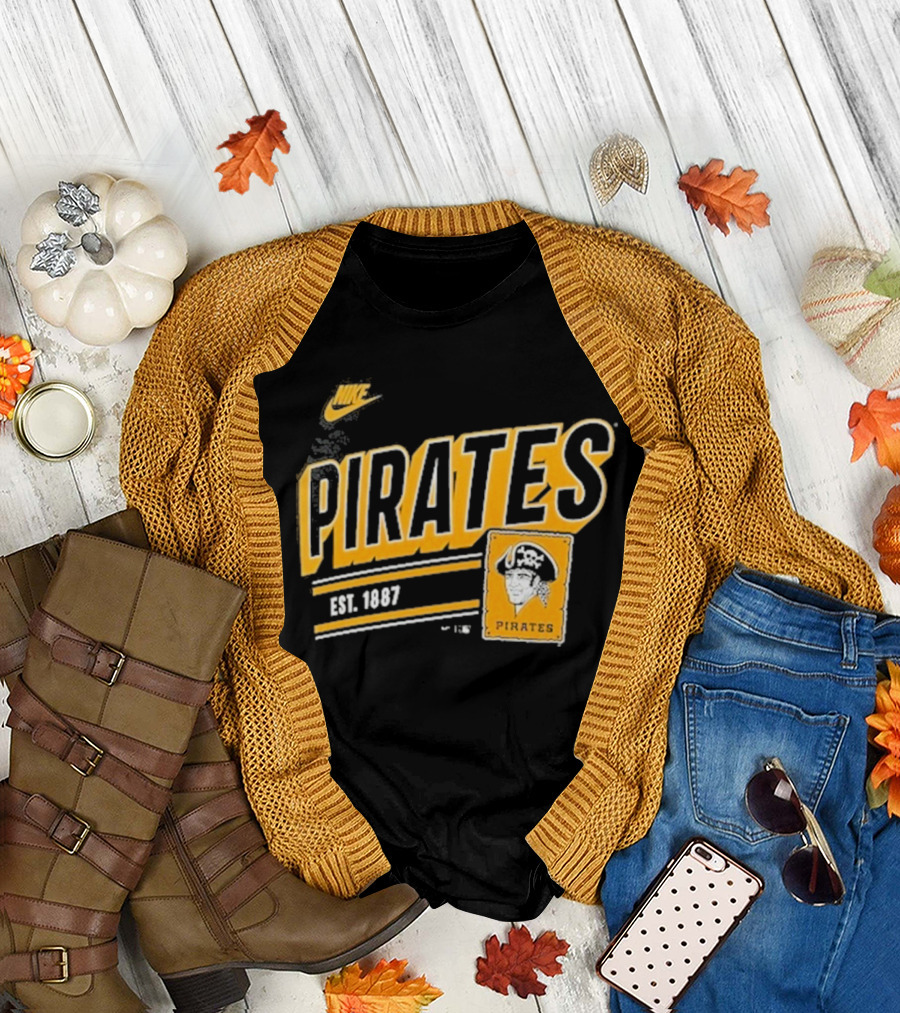 Nike Pittsburgh Pirates Est. 1887 Cooperstown Collection Retro T-Shirt