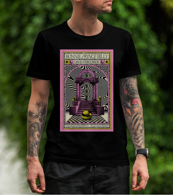 Bonnie Prince Billy David Ferguson Grace Cathedral San Francisco February 8 2025 T-Shirt