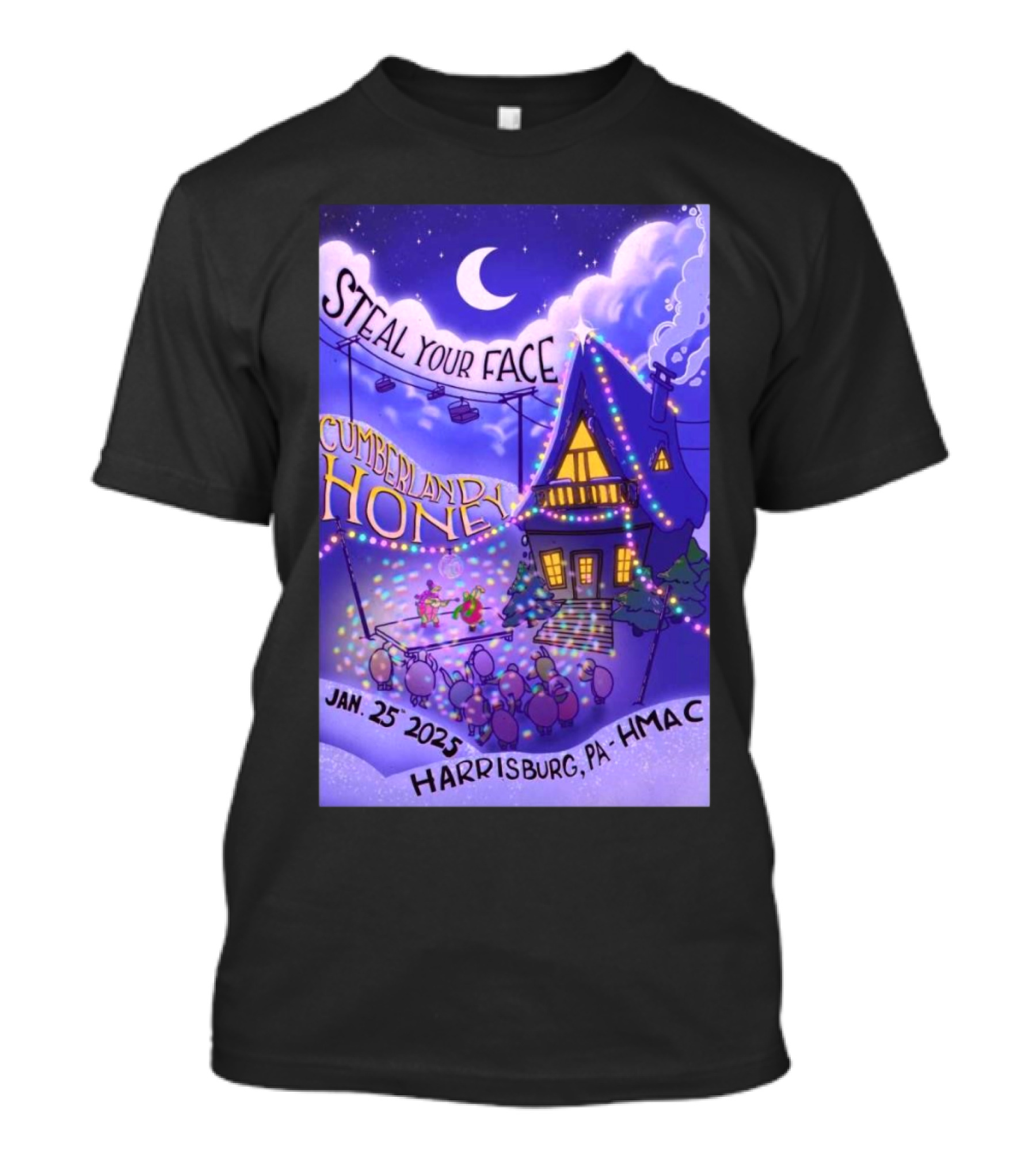 Steal Your Face Cumberland Honey January 25 2025 Harrisburg PA HMAC T-Shirt