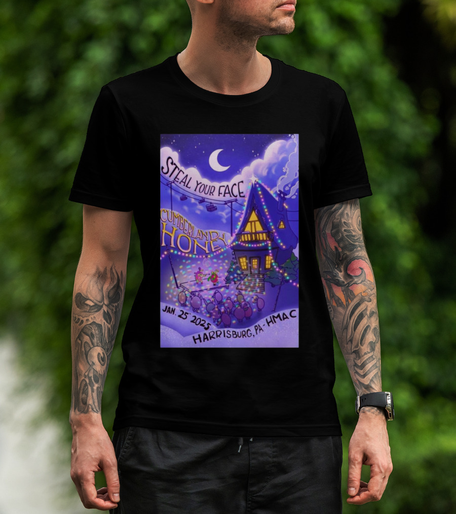 Steal Your Face Cumberland Honey January 25 2025 Harrisburg PA HMAC T-Shirt