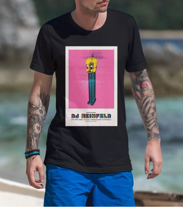 Goldenvoice Presents DJ Seinfeld Regency Ballroom San Francisco January 17 2025 Jasper Tygner Tripleset Pez Dispenser Graphic T-Shirt