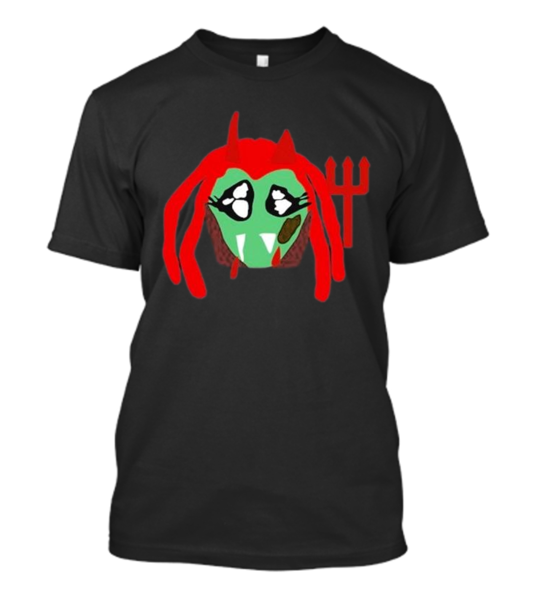 PlayboI CartI Whole Lotta Red Devil Mask Illustration T-Shirt