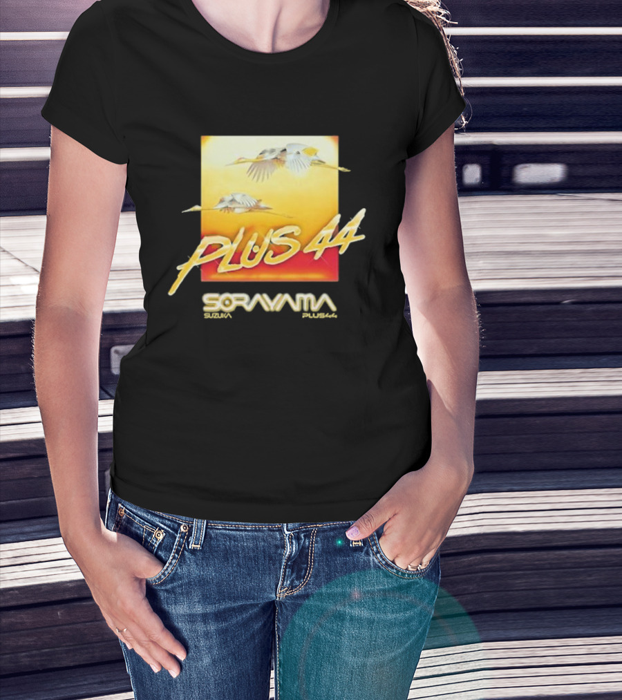 Plus 44 Sorayama Sunset With Cranes T-Shirt