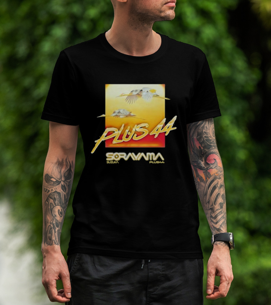 Plus 44 Sorayama Sunset With Cranes T-Shirt