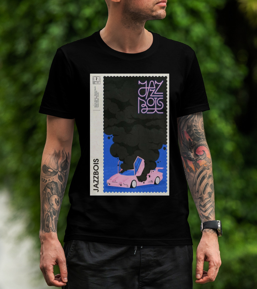 Jazzbois February 6 2025 Warszawa Poland Pink Car Smoke Design T-Shirt