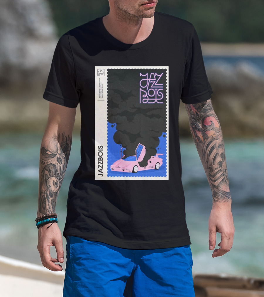 Jazzbois February 6 2025 Warszawa Poland Pink Car Smoke Design T-Shirt