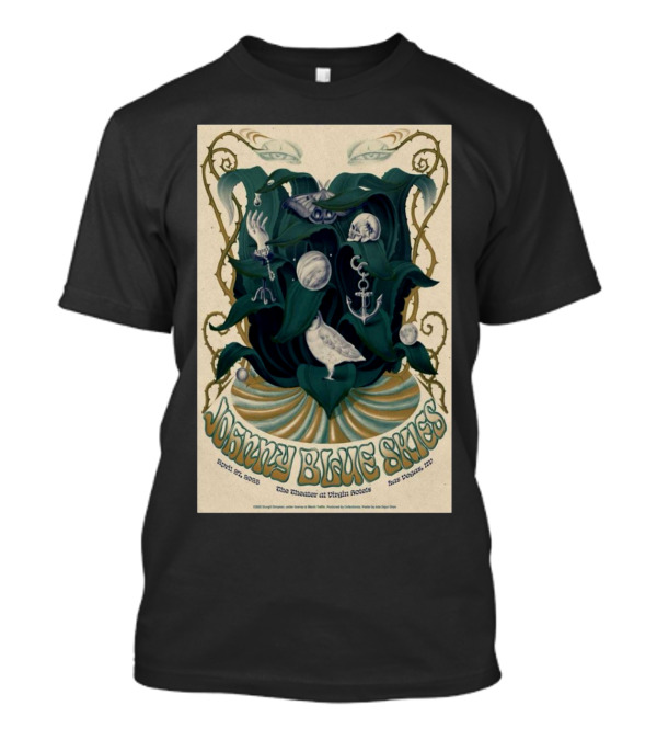 Johnny Blue Skies The Theater At Virgin Hotels Las Vegas April 27 2025 Art With Surreal Imagery T-Shirt