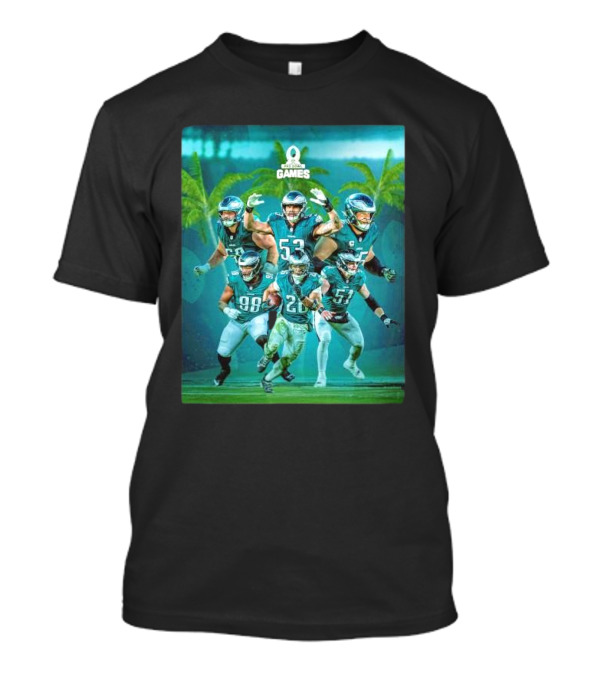 Pro Bowl Games Philadelphia Eagles Six Players T-Shirt