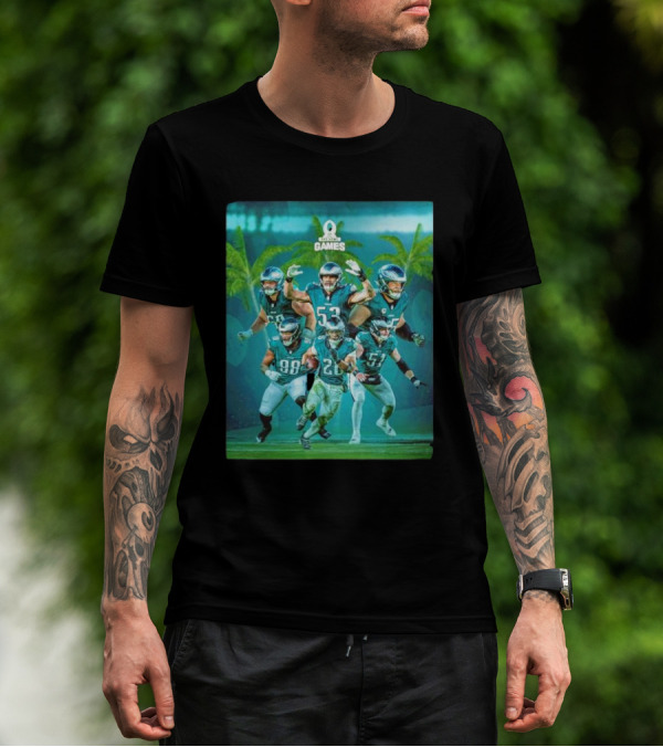 Pro Bowl Games Philadelphia Eagles Six Players T-Shirt
