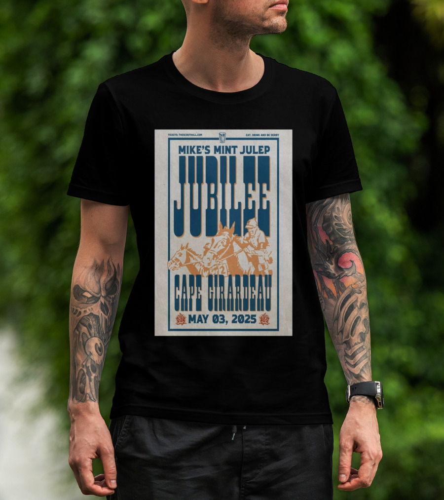 Mike’s Mint Julep Jubilee Cape Girardeau May 03 2025 Horse Racing Event T-Shirt