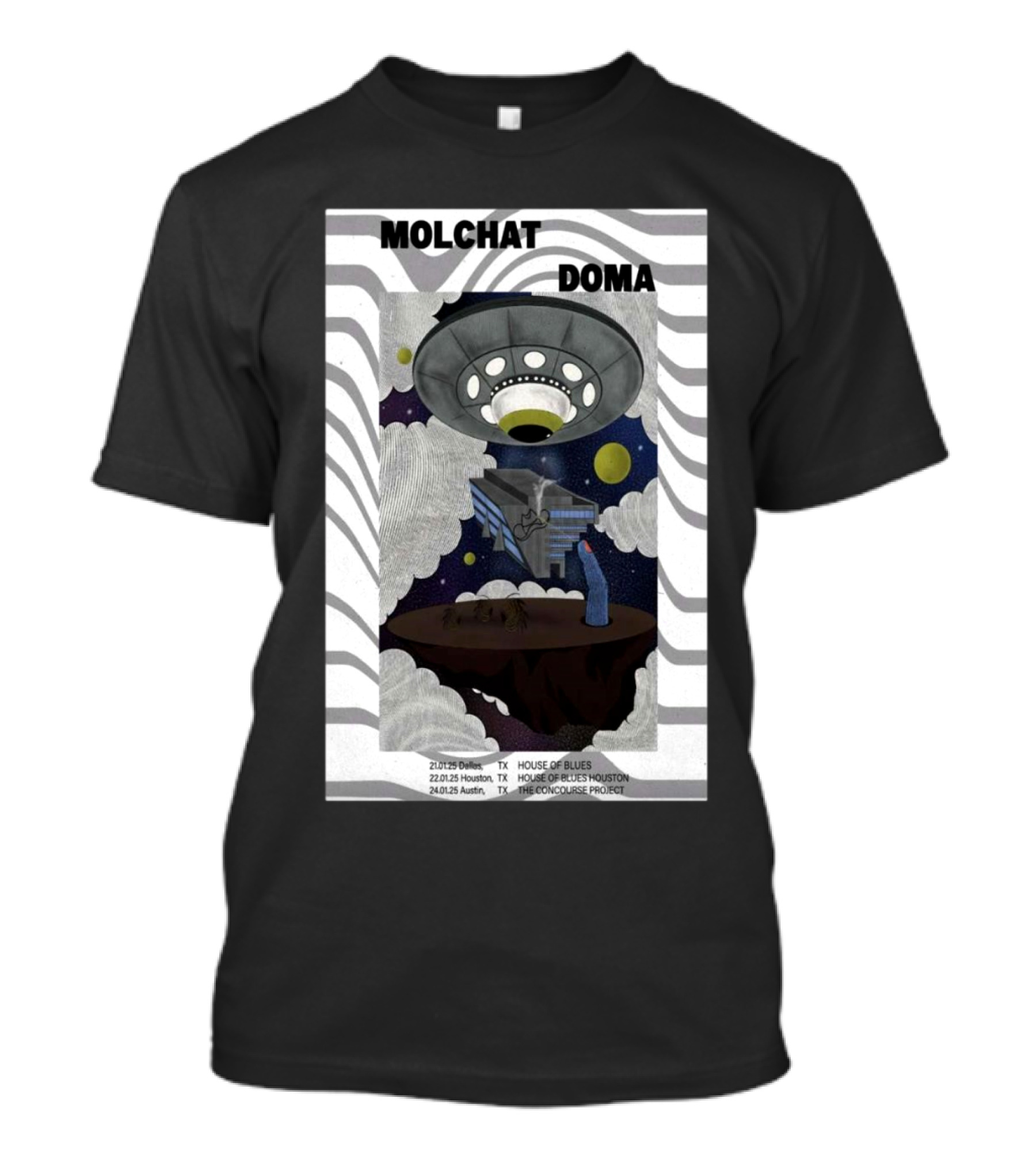 Molchat Doma House Of Blues Dallas Houston Austin January Tour T-Shirt