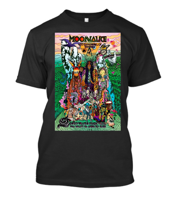 Moonalice 420 Gathering Of The Tribe April 20 2025 Sweetwater Music Hall Mill Valley CA Psychedelic T-Shirt
