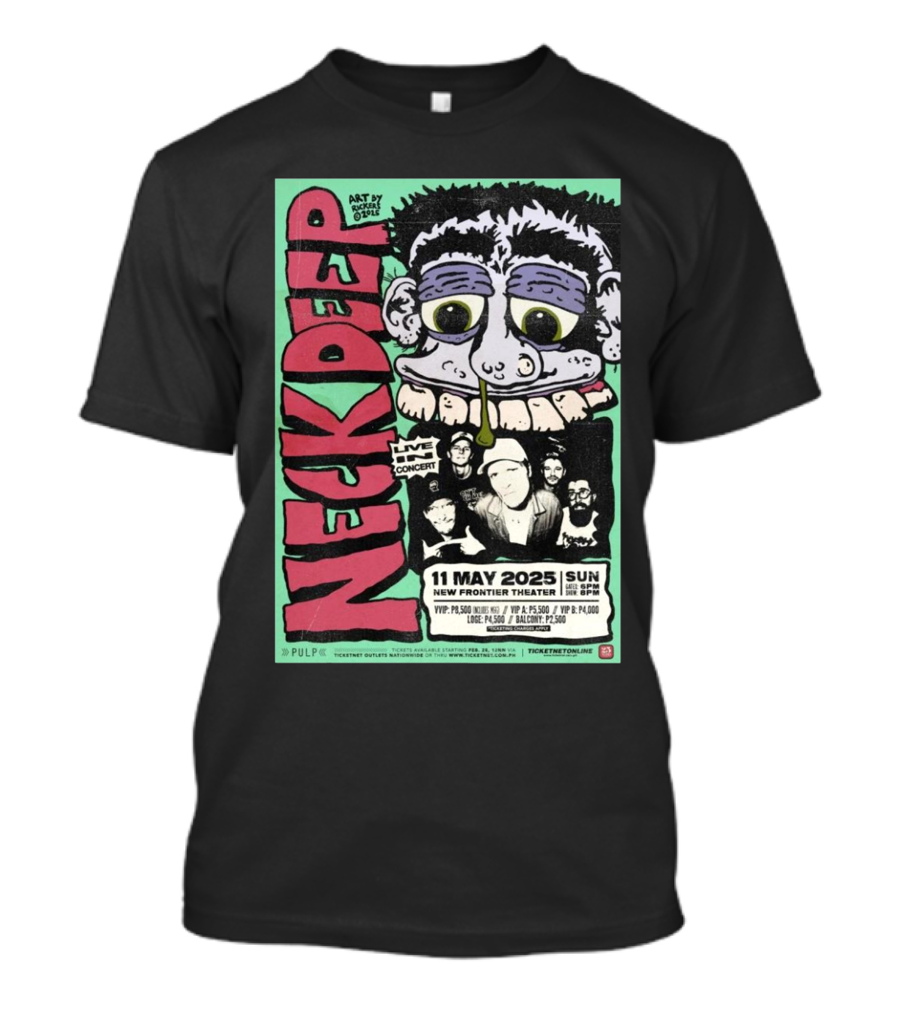 Neck Deep Live In Concert May 11 2025 New Frontier Theater Philippines T-Shirt
