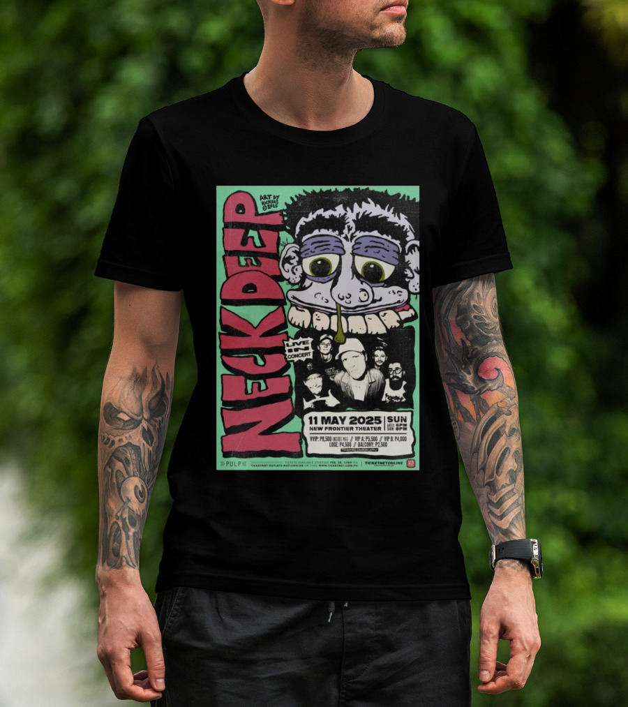 Neck Deep Live In Concert May 11 2025 New Frontier Theater Philippines T-Shirt