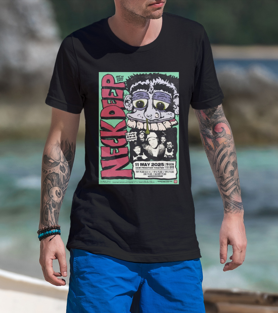 Neck Deep Live In Concert May 11 2025 New Frontier Theater Philippines T-Shirt