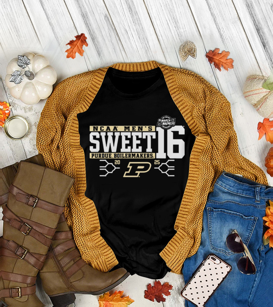 Purdue Boilermakers NCAA Men's Sweet 16 March Madness 2025 T-Shirt