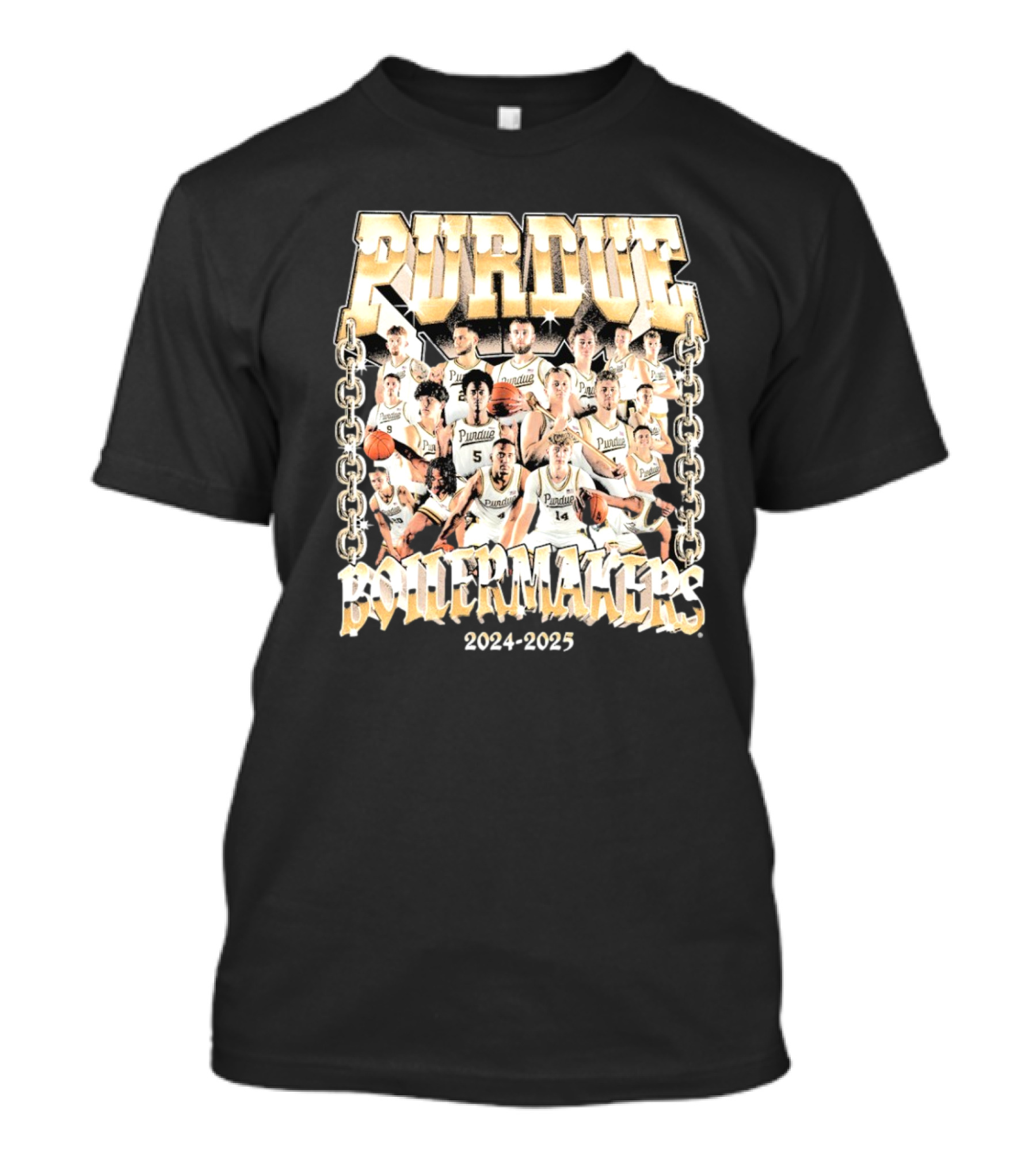 Purdue Boilermakers Men's Basketball Team 2024-2025 T-Shirt