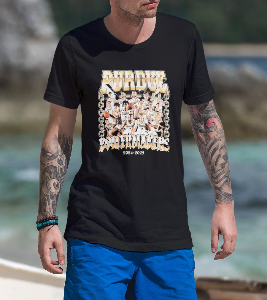 Purdue Boilermakers Men's Basketball Team 2024-2025 T-Shirt