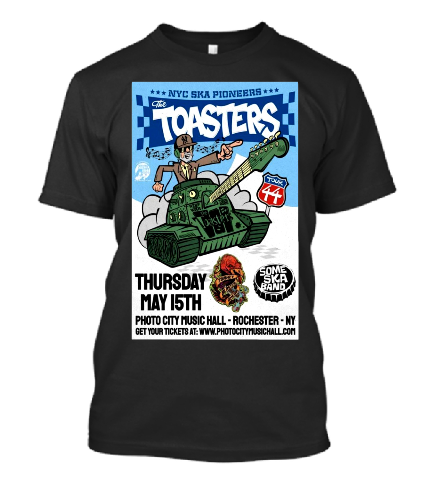 NYC Ska Pioneers The Toasters Tour 44 Photo City Music Hall Rochester NY Thursday May 15th T-Shirt