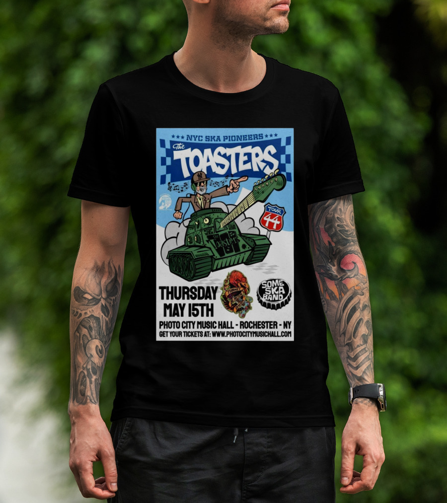 NYC Ska Pioneers The Toasters Tour 44 Photo City Music Hall Rochester NY Thursday May 15th T-Shirt