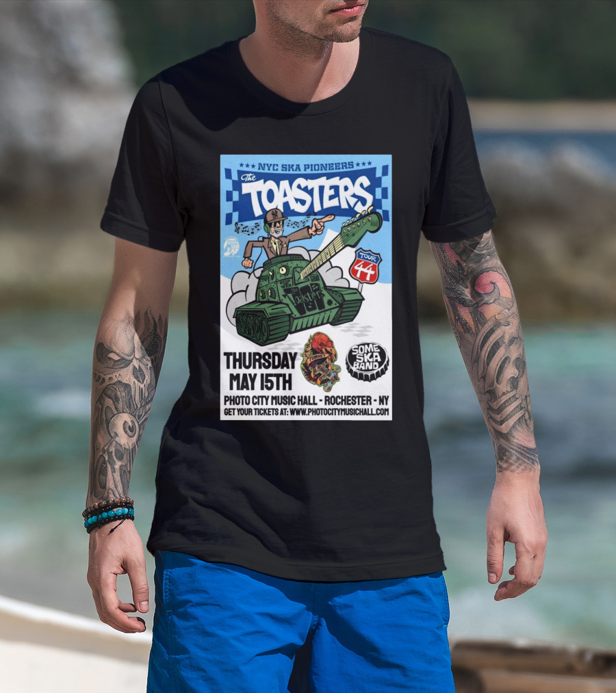NYC Ska Pioneers The Toasters Tour 44 Photo City Music Hall Rochester NY Thursday May 15th T-Shirt