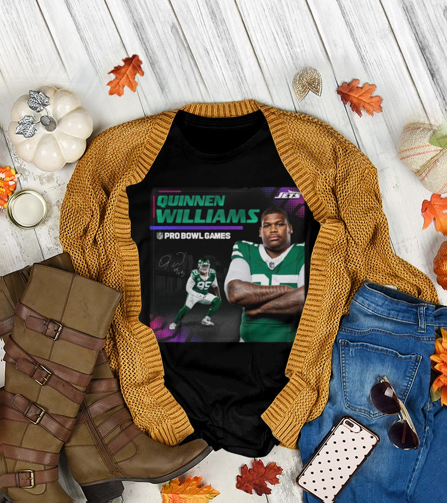 Quinnen Williams Pro Bowl Games 2025 New York Jets NFL Signature T-Shirt