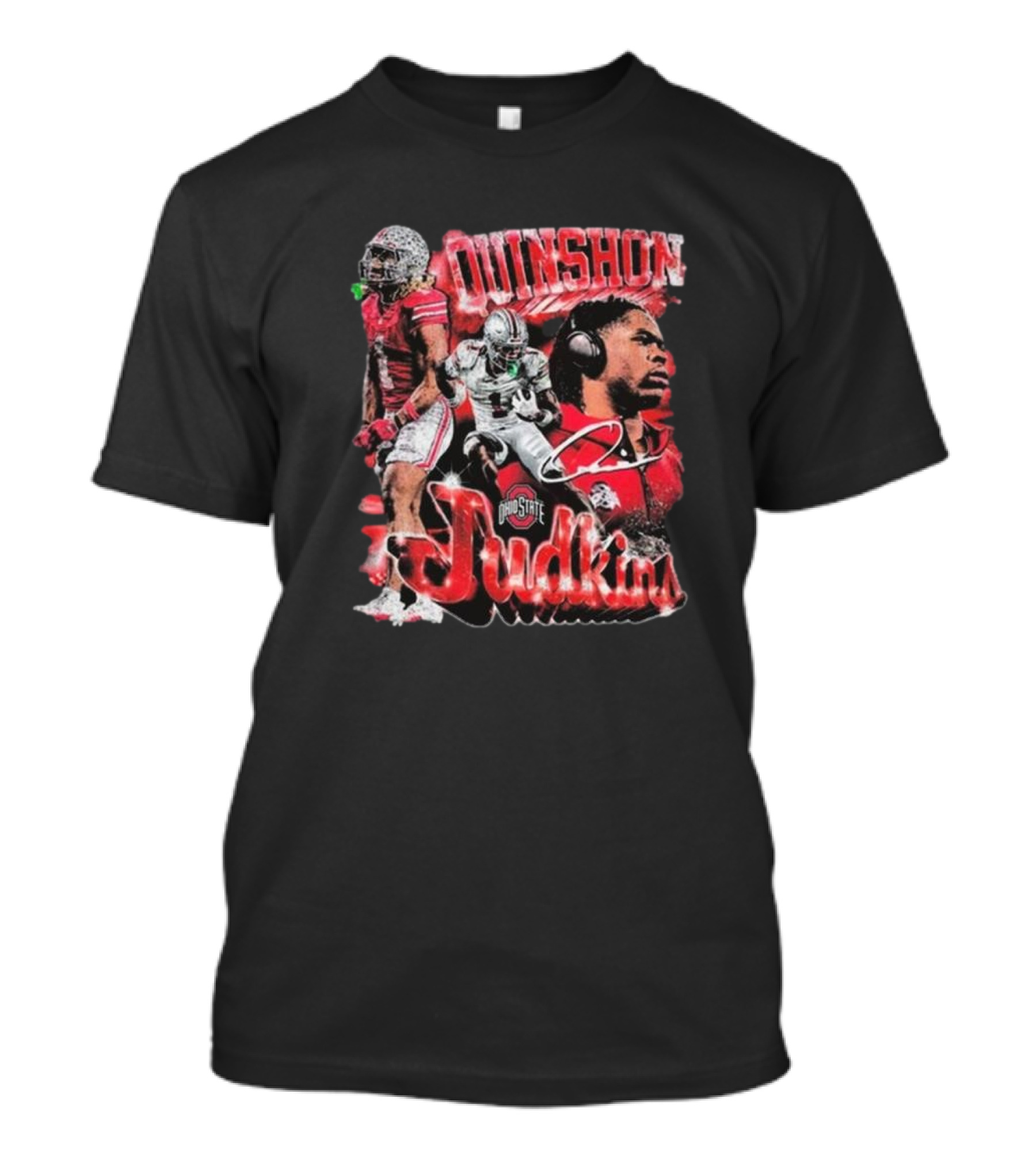 Quinshon Judkins Ohio State Football Retro 90s Style T-Shirt