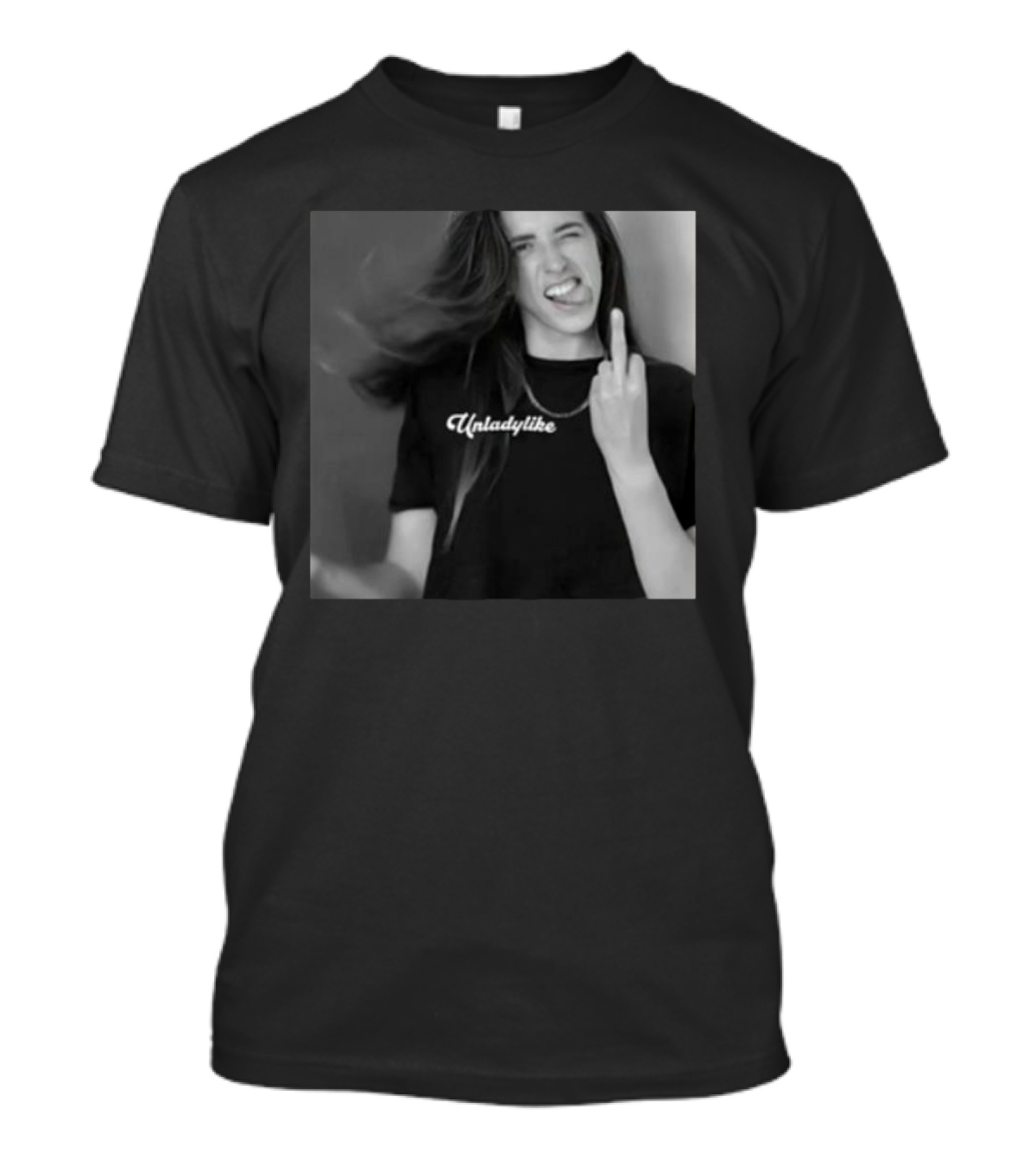 Rachel Ballinger Unladylike Middle Finger Gesture X-Rated T-Shirt