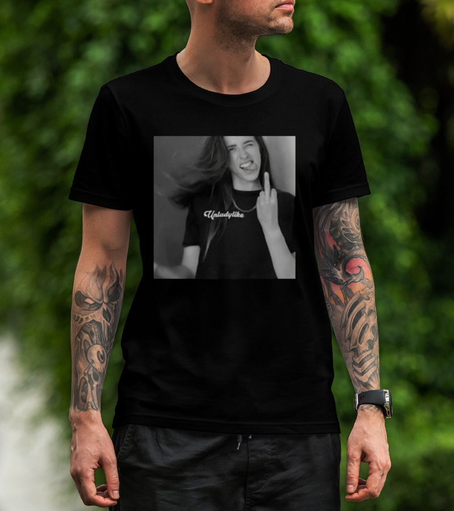 Rachel Ballinger Unladylike Middle Finger Gesture X-Rated T-Shirt