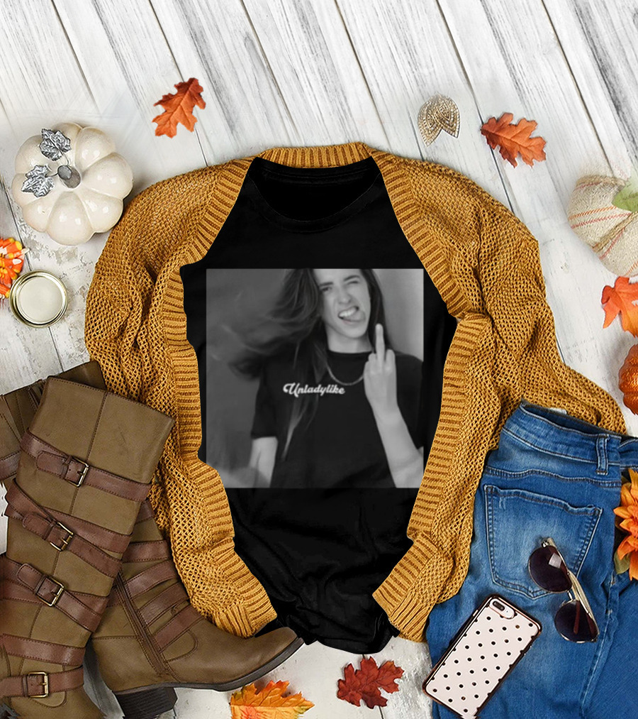 Rachel Ballinger Unladylike Middle Finger Gesture X-Rated T-Shirt
