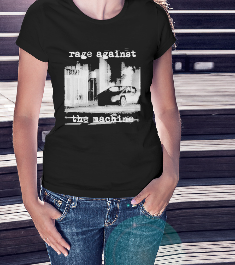 Rage Against The Machine Car Explosion Outside Building T-Shirt