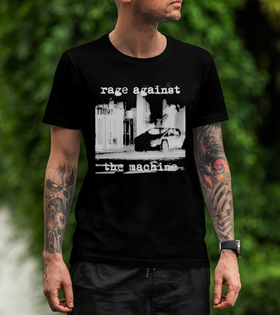 Rage Against The Machine Car Explosion Outside Building T-Shirt