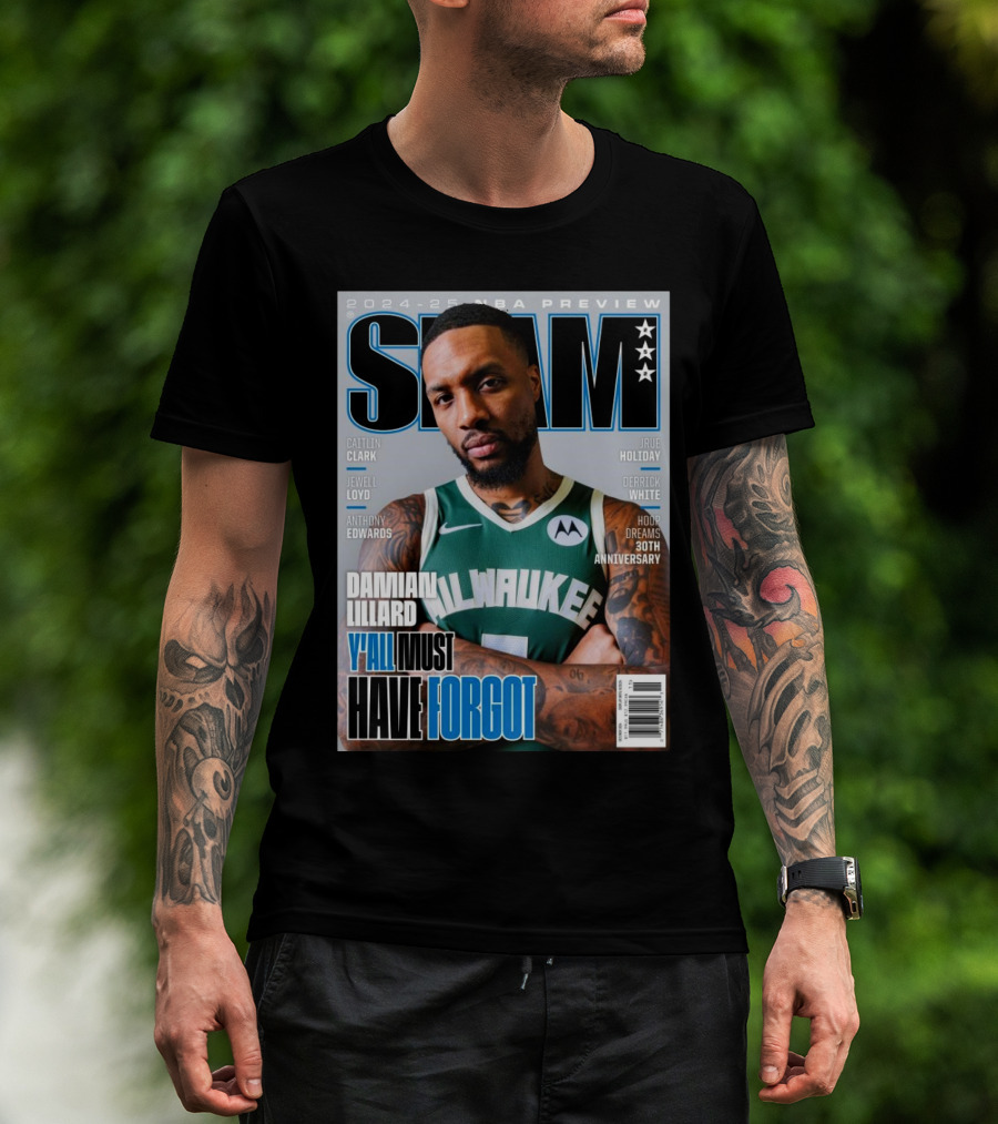 2024-25 NBA Preview Damian Lillard Milwaukee Y'all Must Have Forgot T-Shirt