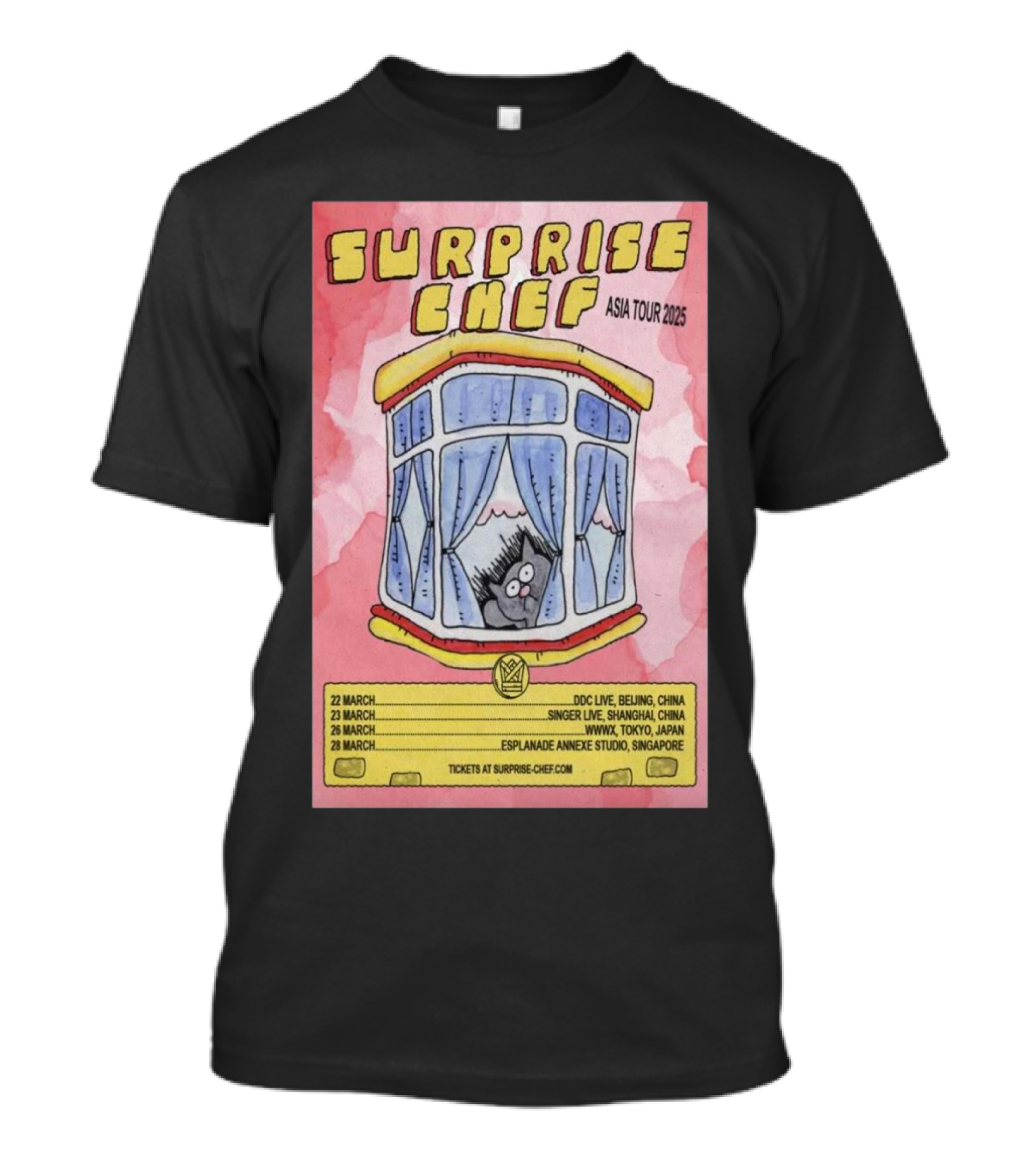 Surprise Chef Asia Tour 2025 March Shows Beijing Shanghai Tokyo Singapore T-Shirt