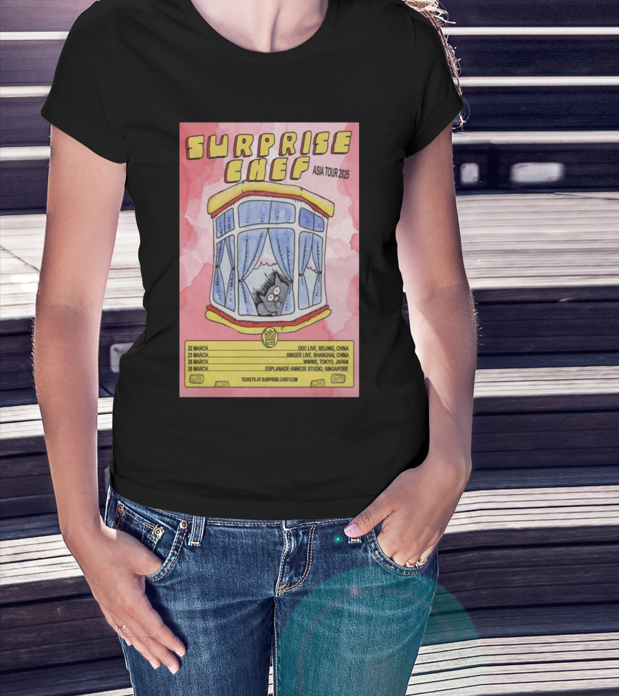 Surprise Chef Asia Tour 2025 March Shows Beijing Shanghai Tokyo Singapore T-Shirt
