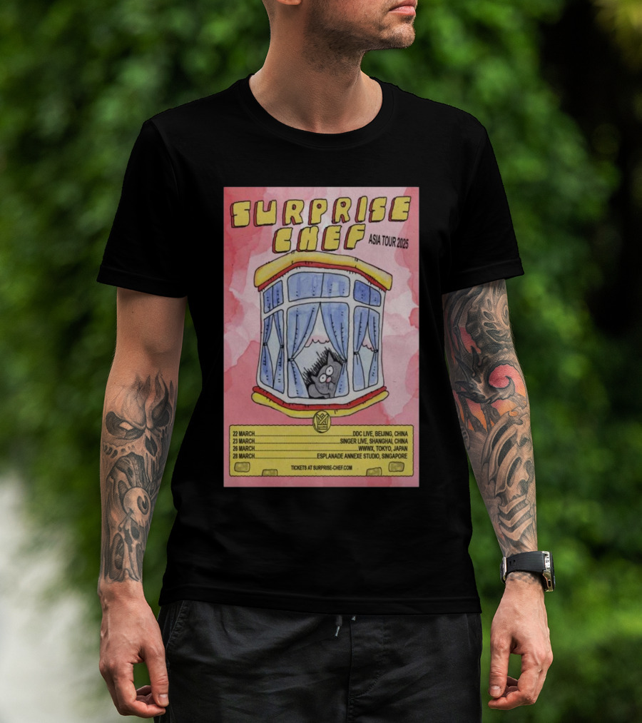 Surprise Chef Asia Tour 2025 March Shows Beijing Shanghai Tokyo Singapore T-Shirt