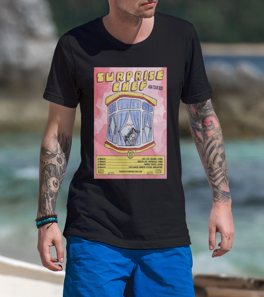 Surprise Chef Asia Tour 2025 March Shows Beijing Shanghai Tokyo Singapore T-Shirt
