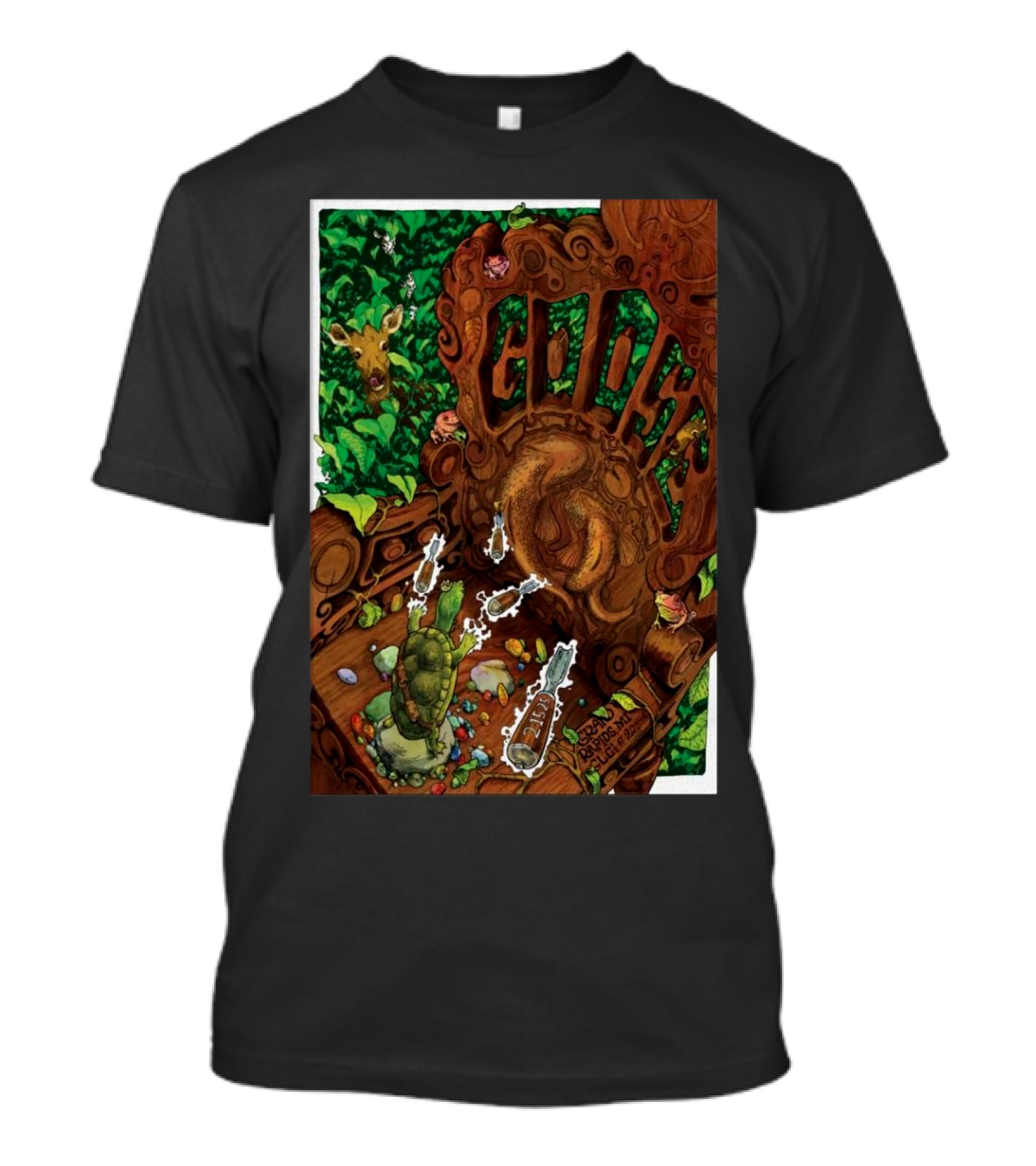 Goose Tour February 15 2025 Grand Rapids MI GLC Live At 20 Monroe Colorful Tortoise And Forest Scene T-Shirt